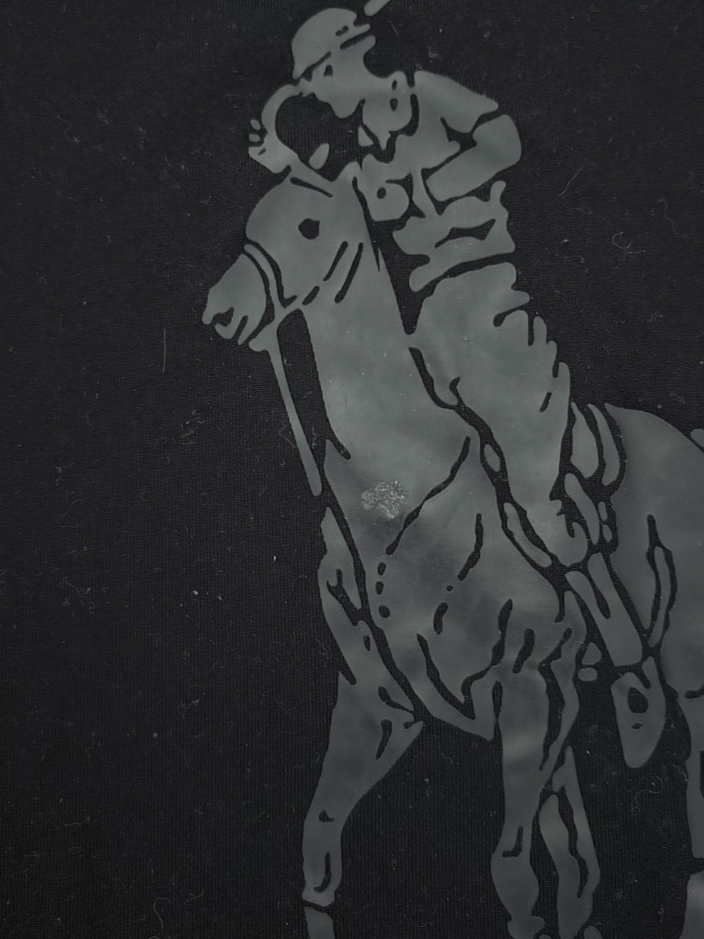 Black Polo Player Graphic dri fit T-Shirt - Picture 3 of 4
